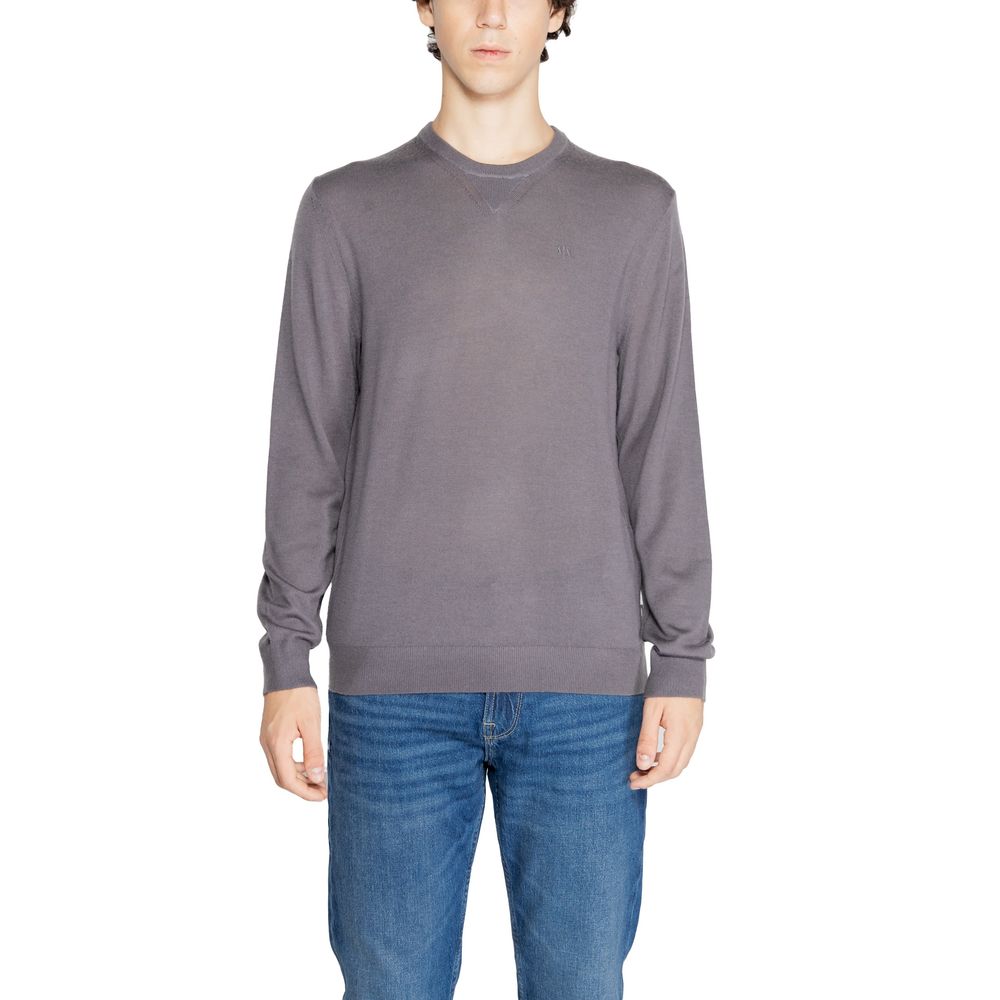 Armani Exchange Gray Wool Sweatshirt - Luxe Nova