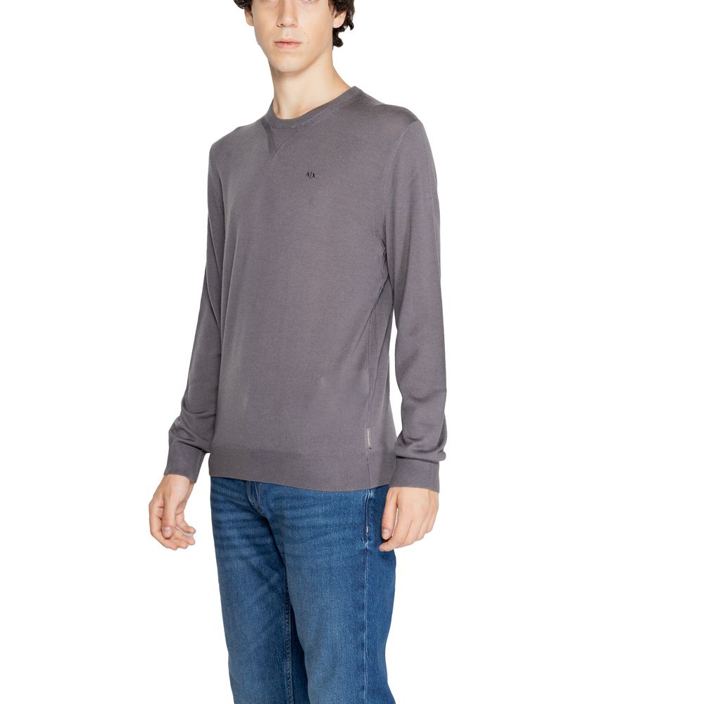 Armani Exchange Gray Wool Sweatshirt - Luxe Nova