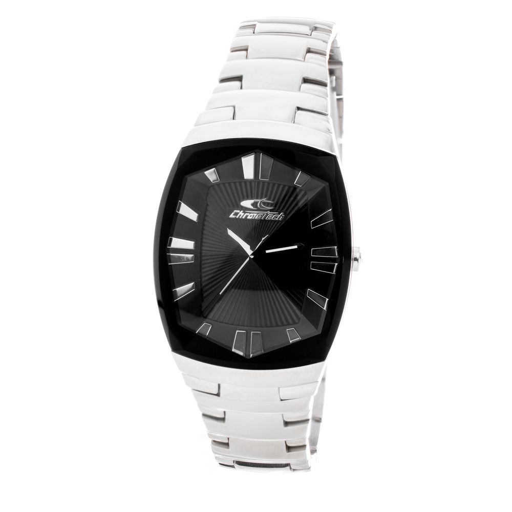 Chronotech Silver Stainless Steel Dress Watch - Luxe Nova