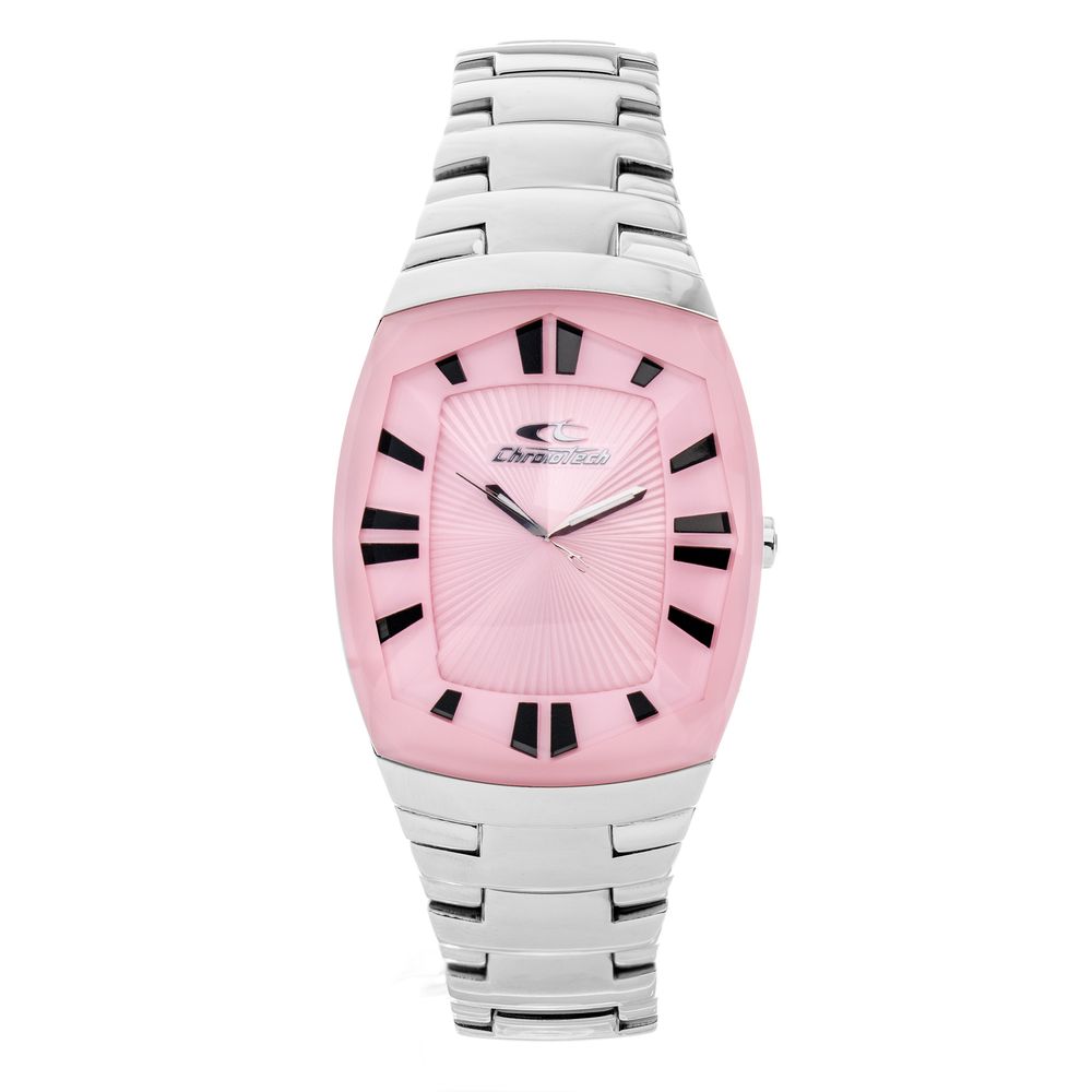 Chronotech Silver Stainless Steel Dress Watch - Luxe Nova