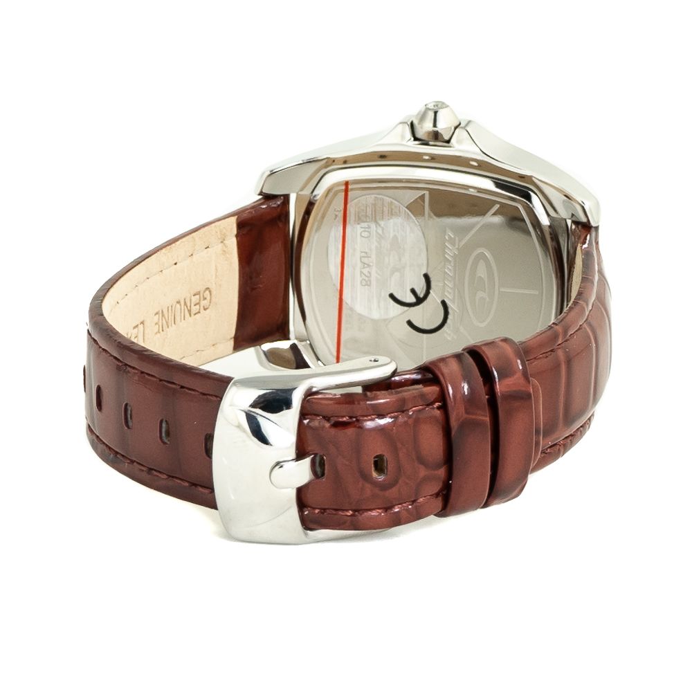 Chronotech Brown Leather Dress Watch - Luxe Nova