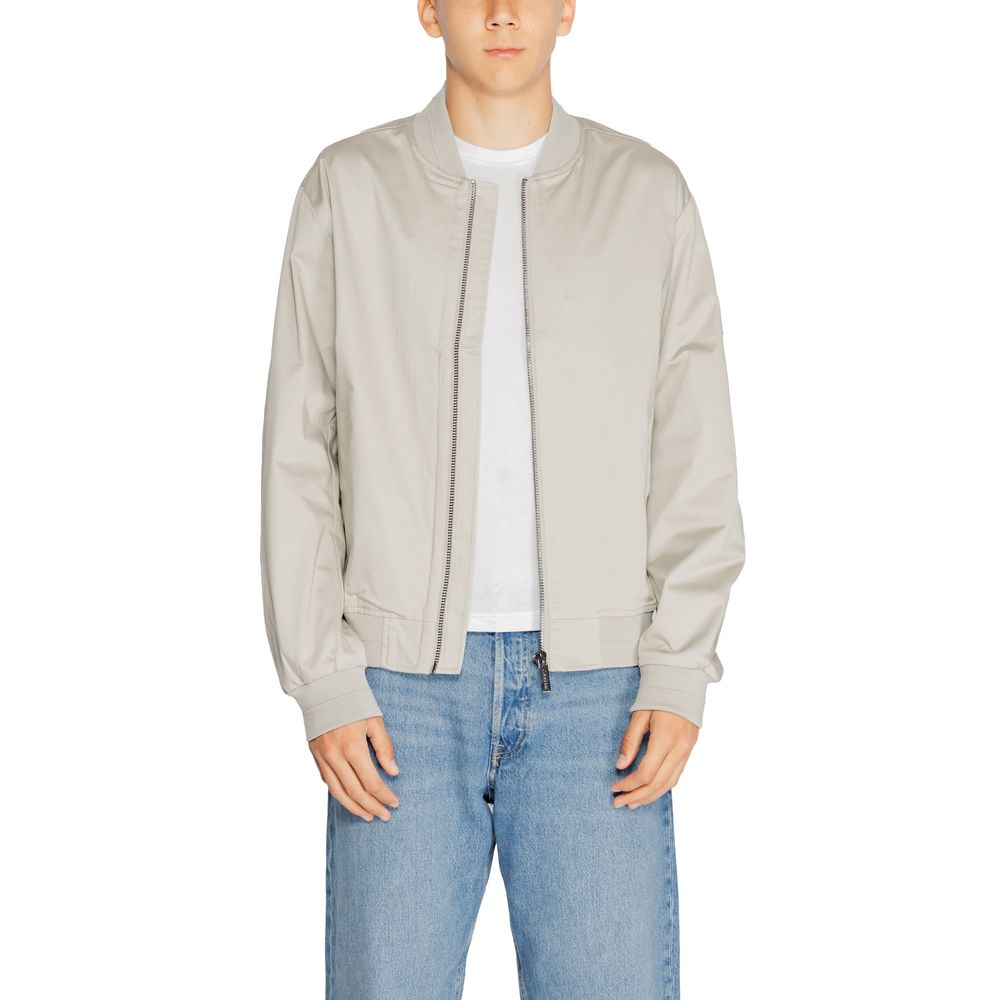 Calvin Klein Gray Organic Cotton Bomber - Luxe Nova