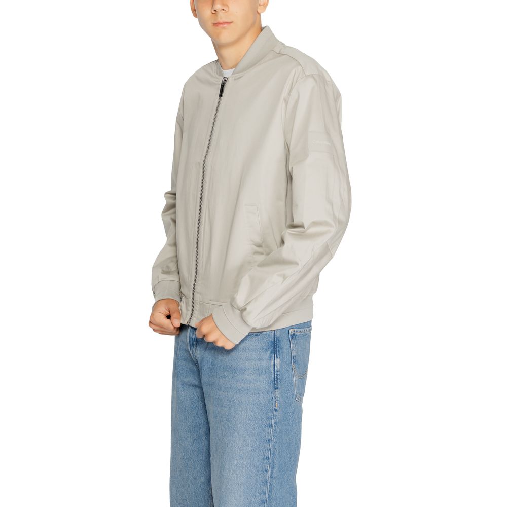 Calvin Klein Gray Organic Cotton Bomber - Luxe Nova
