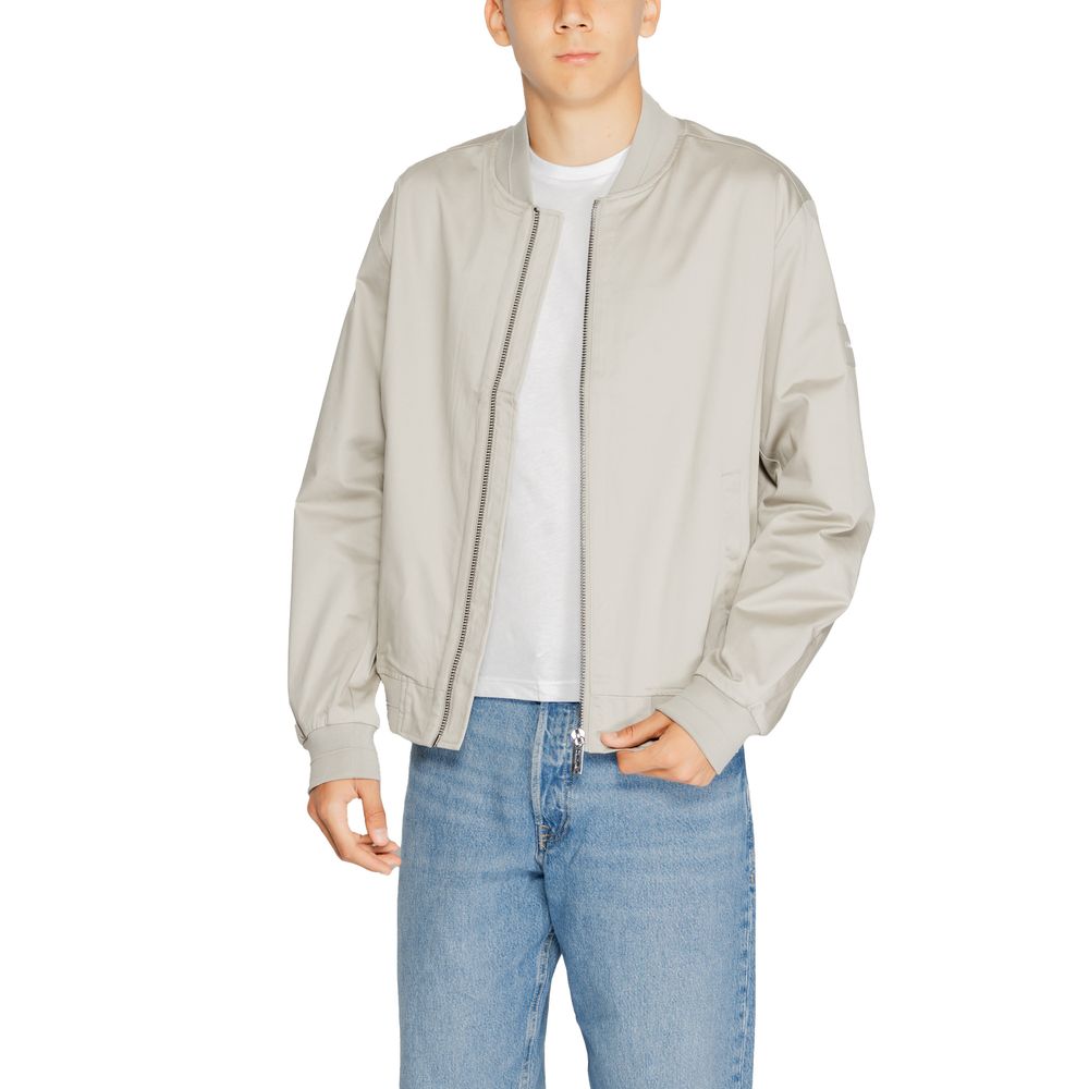 Calvin Klein Gray Organic Cotton Bomber - Luxe Nova