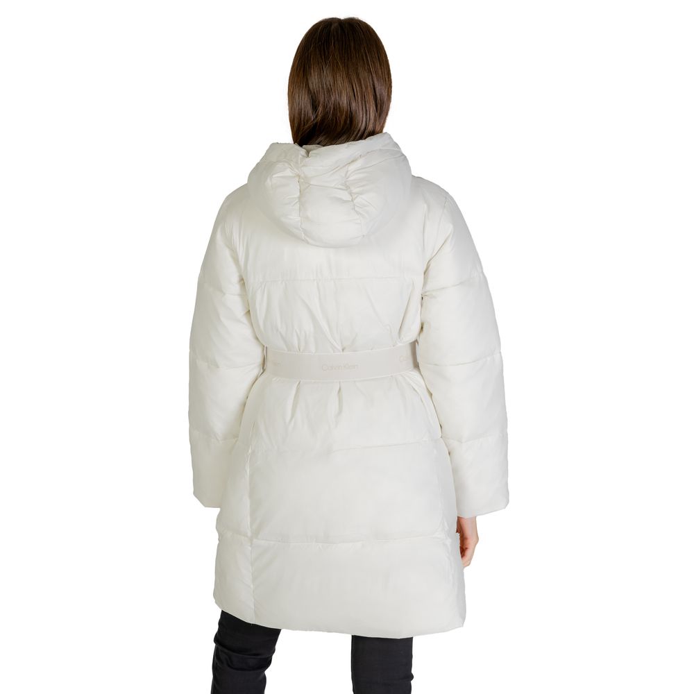 Calvin Klein Jeans Cream Nylon Coat - Luxe Nova