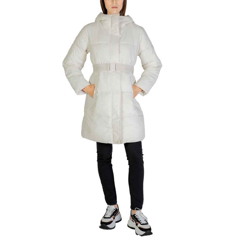 Calvin Klein Jeans Cream Nylon Coat - Luxe Nova