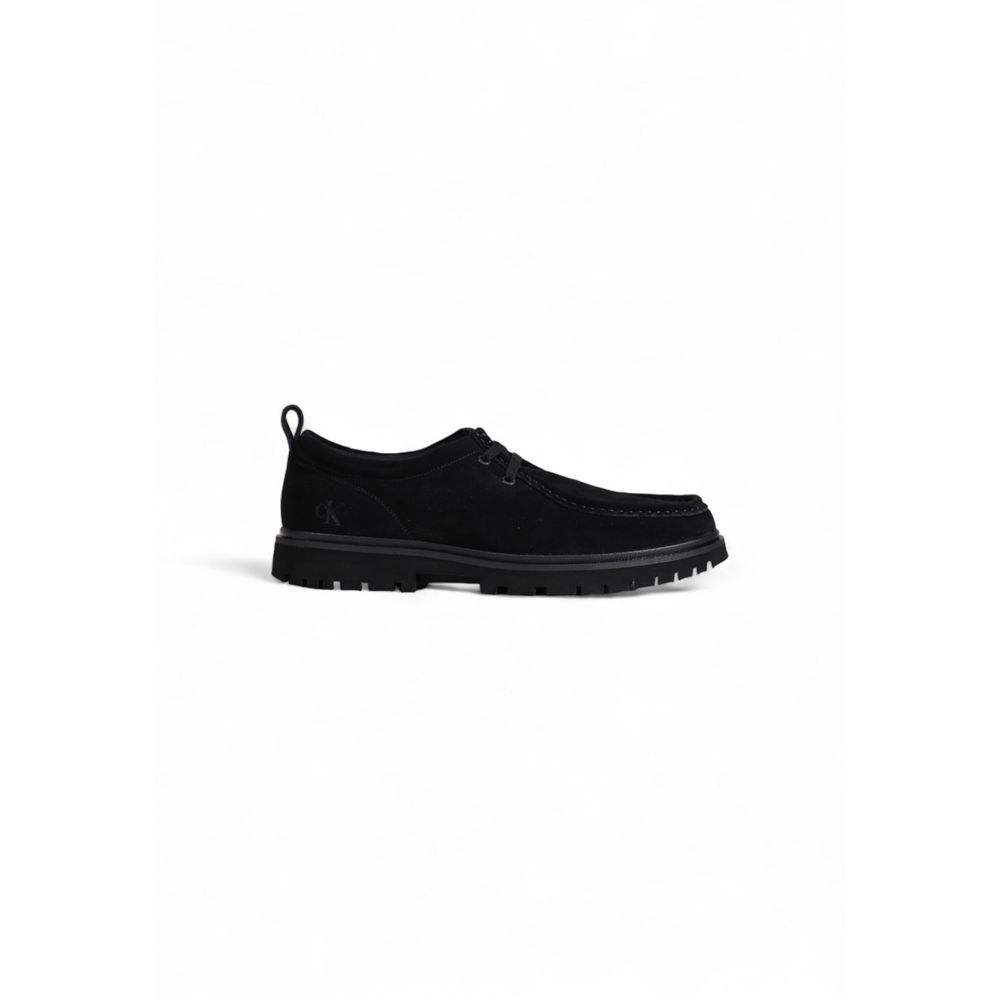 Calvin Klein Jeans Black Suede Leather Oxfords And Derbies - Luxe Nova