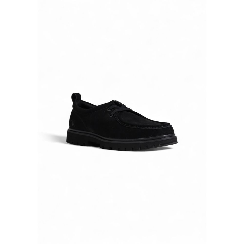 Calvin Klein Jeans Black Suede Leather Oxfords And Derbies - Luxe Nova
