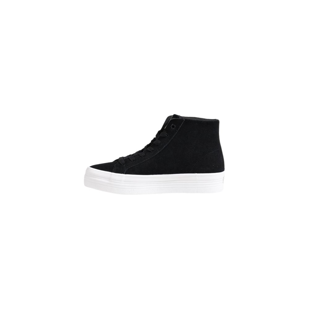 Calvin Klein Jeans Black Suede Leather Platform Sneakers - Luxe Nova