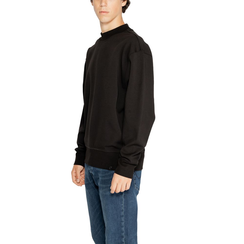Calvin Klein Jeans Black Recycled Cotton Sweatshirt - Luxe Nova