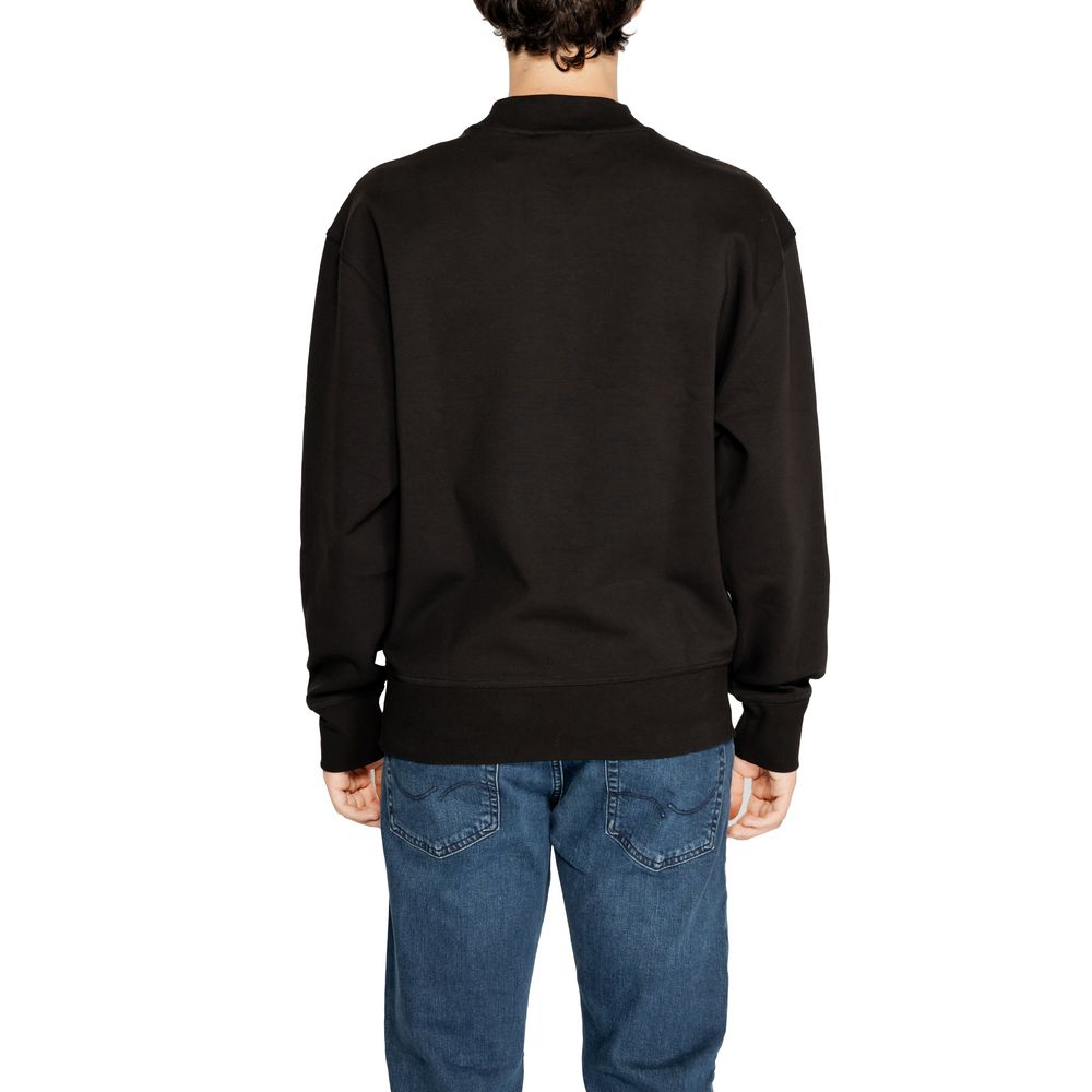Calvin Klein Jeans Black Recycled Cotton Sweatshirt - Luxe Nova