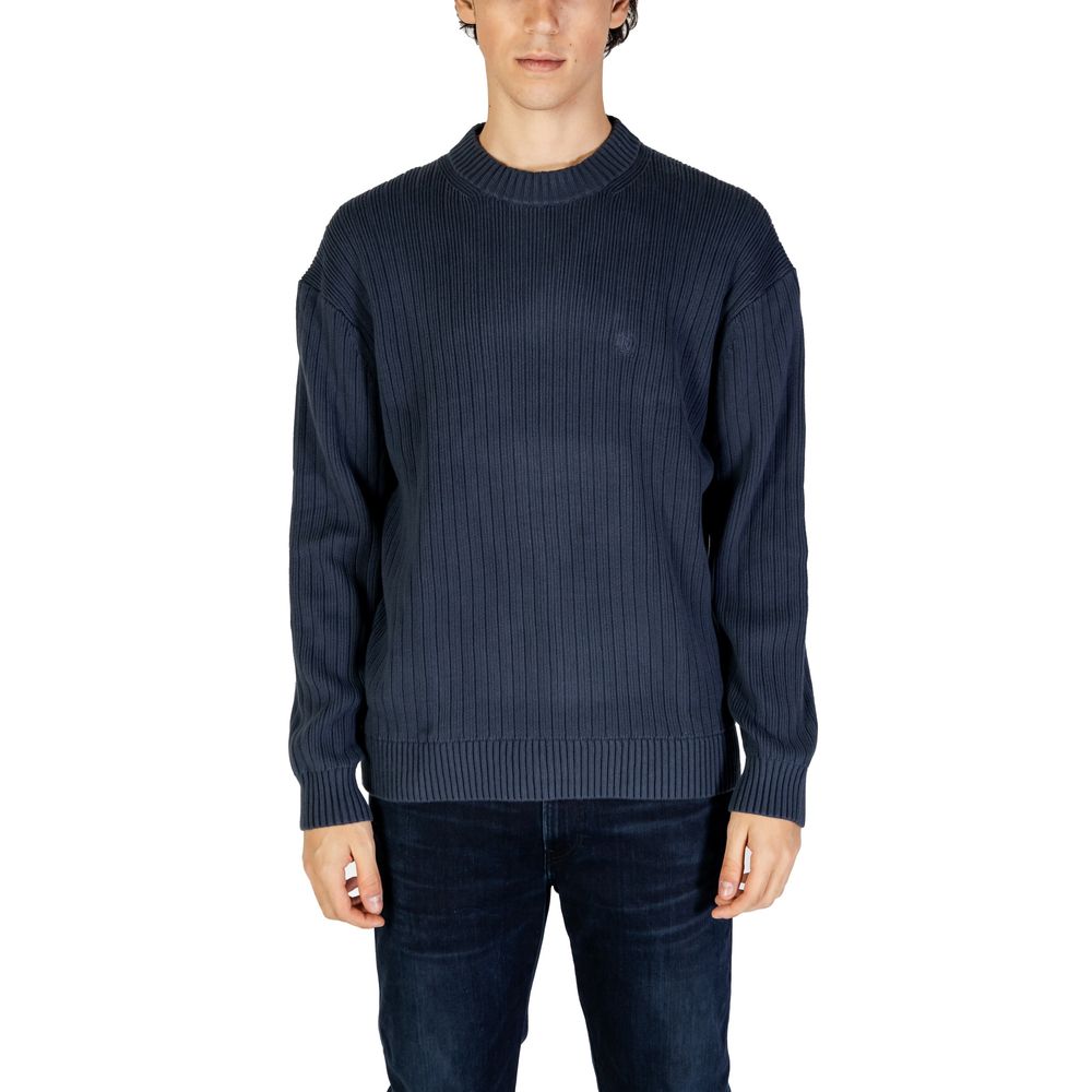 Calvin Klein Jeans Blue Cotton Sweatshirt - Luxe Nova
