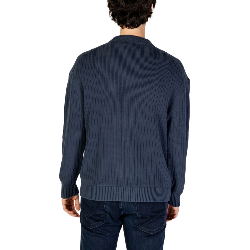 Calvin Klein Jeans Blue Cotton Sweatshirt - Luxe Nova