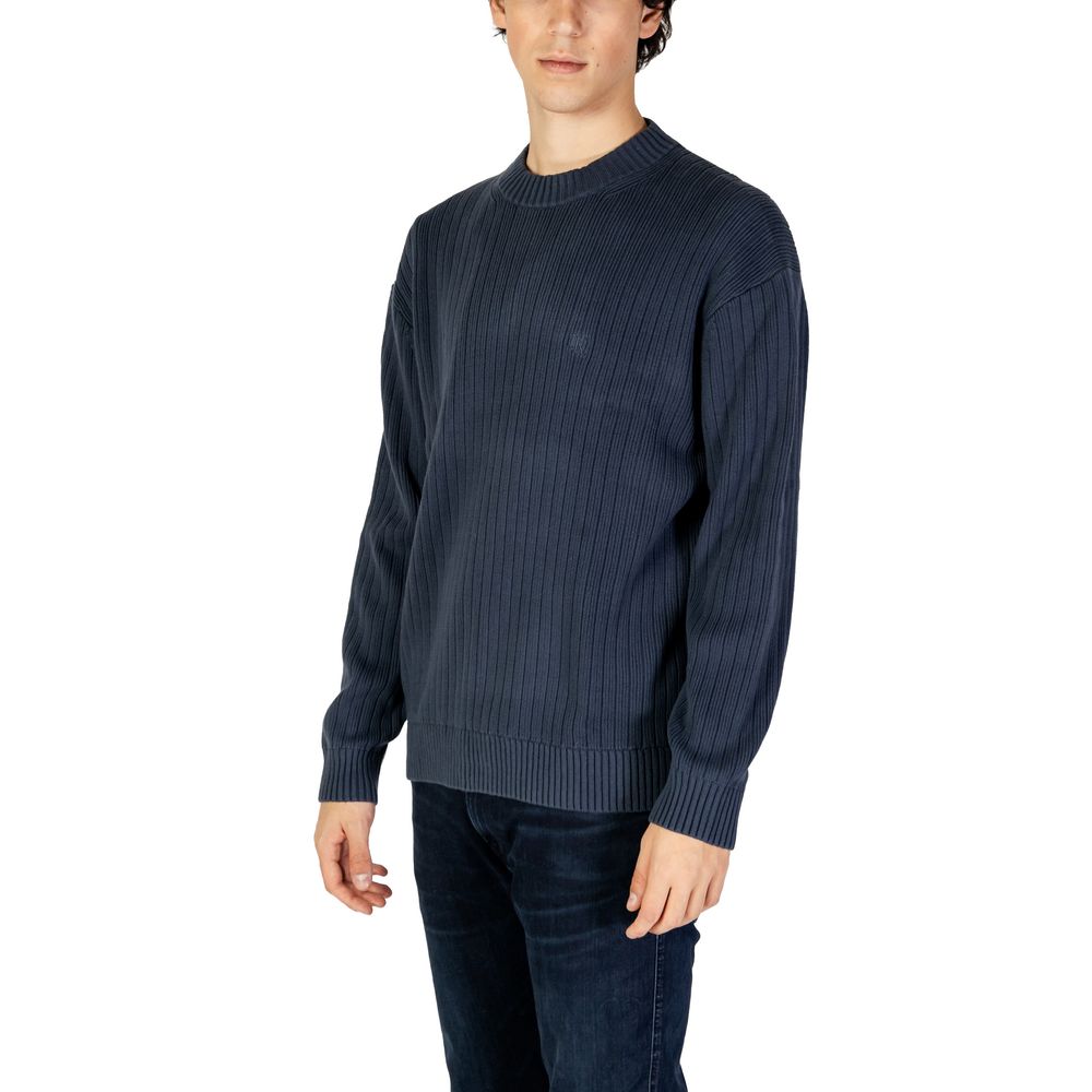 Calvin Klein Jeans Blue Cotton Sweatshirt - Luxe Nova