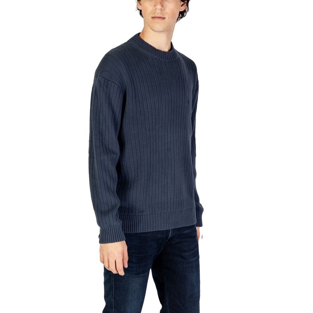 Calvin Klein Jeans Blue Cotton Sweatshirt - Luxe Nova