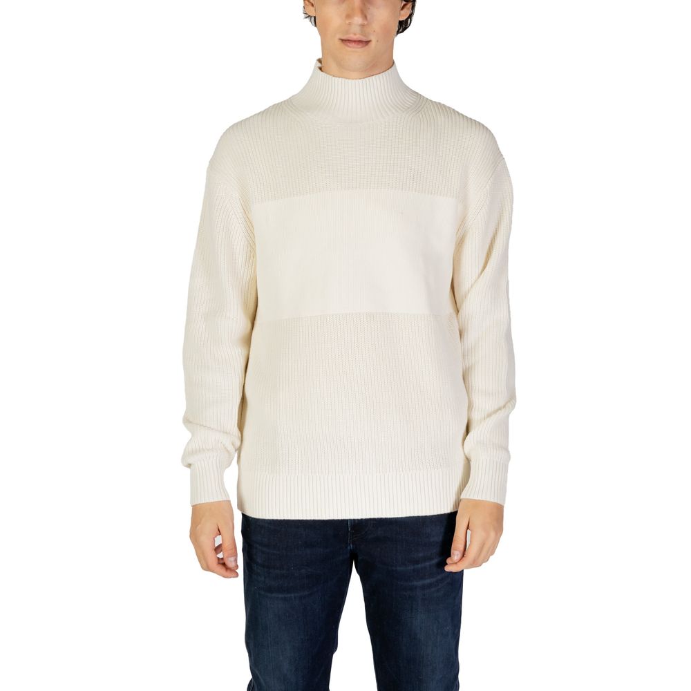Calvin Klein Jeans Beige Cotton Sweatshirt - Luxe Nova