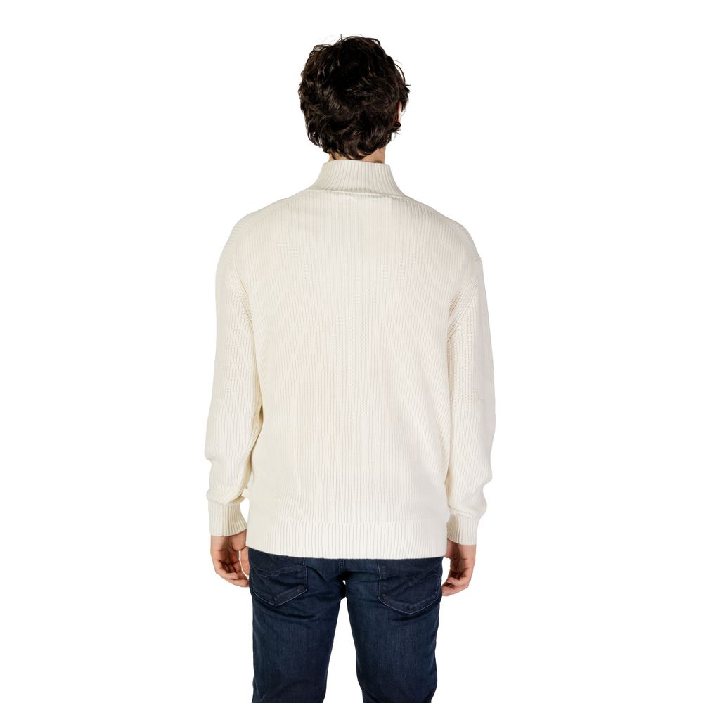 Calvin Klein Jeans Beige Cotton Sweatshirt - Luxe Nova