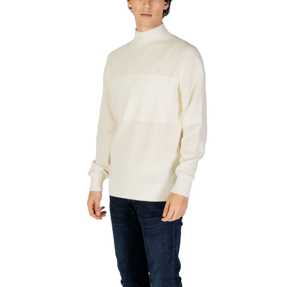Calvin Klein Jeans Beige Cotton Sweatshirt - Luxe Nova