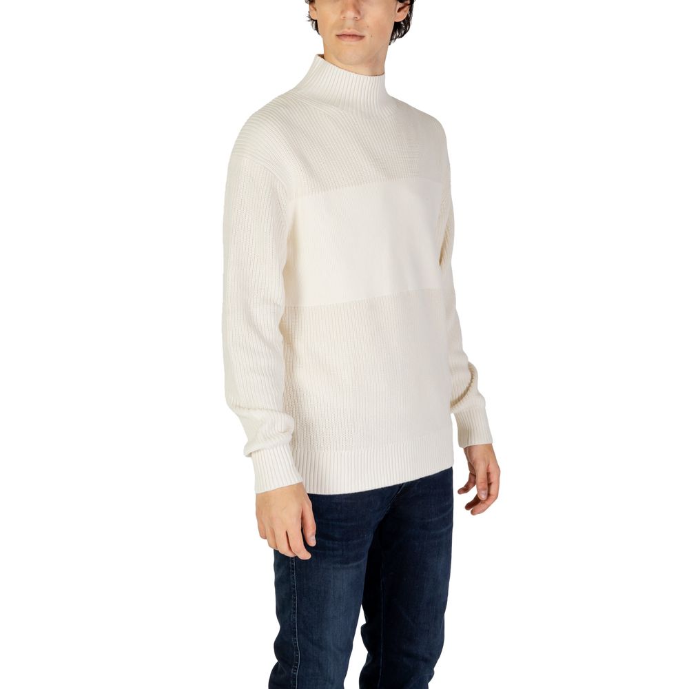 Calvin Klein Jeans Beige Cotton Sweatshirt - Luxe Nova