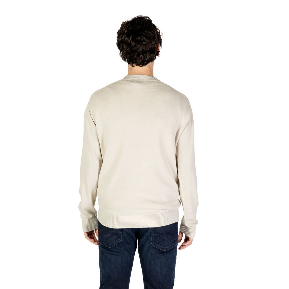 Calvin Klein Jeans Beige Organic Cotton Sweatshirt - Luxe Nova