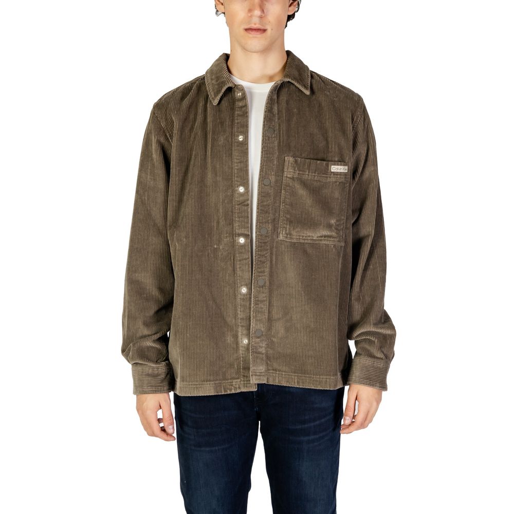 Calvin Klein Jeans Beige Denim Shirt - Luxe Nova