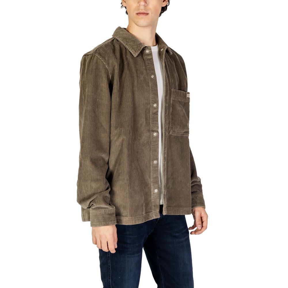 Calvin Klein Jeans Beige Denim Shirt - Luxe Nova