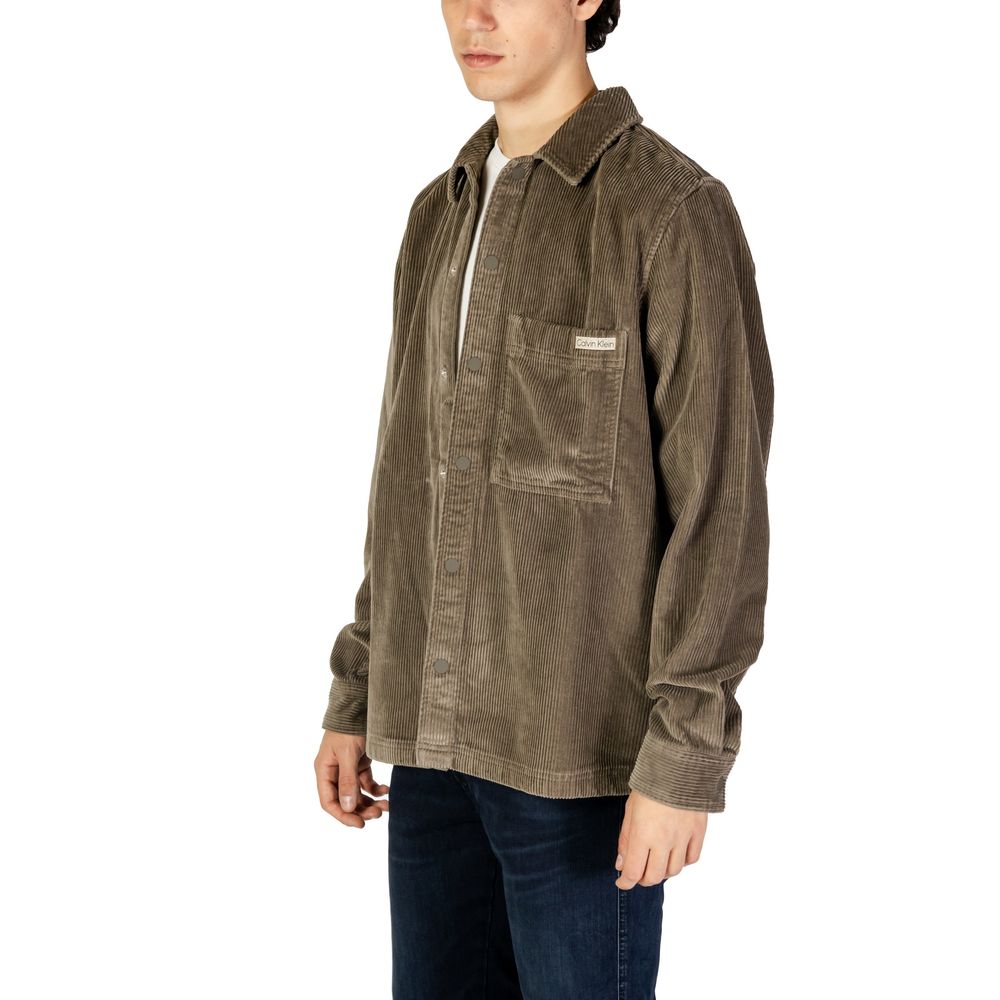 Calvin Klein Jeans Beige Denim Shirt - Luxe Nova