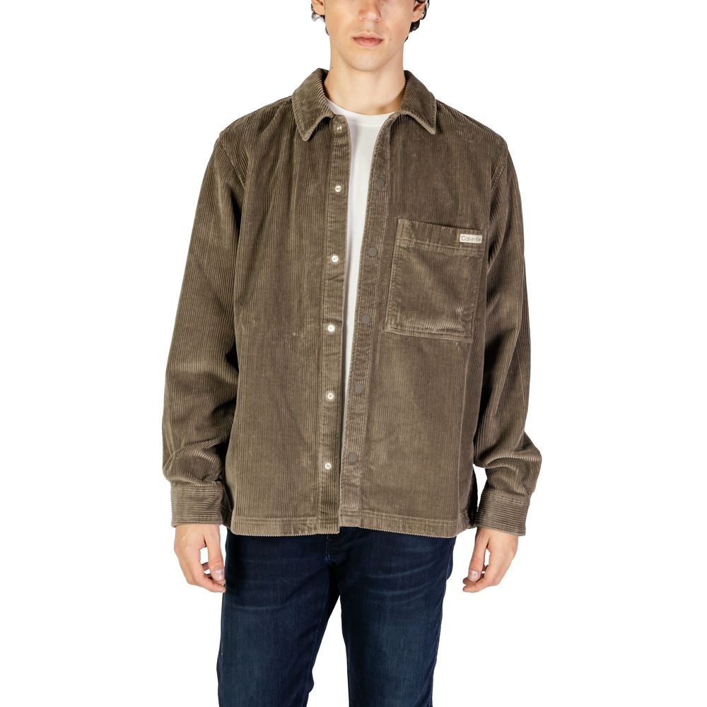 Calvin Klein Jeans Beige Denim Shirt - Luxe Nova