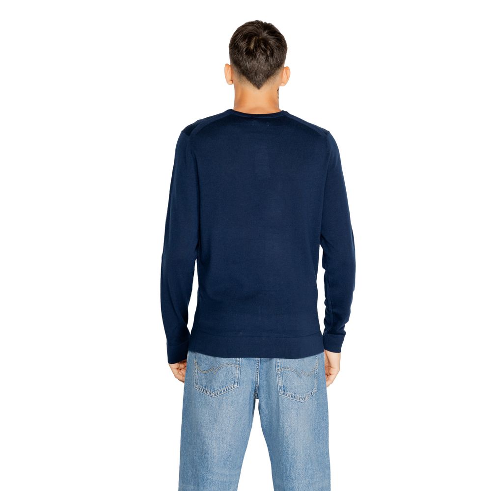 Calvin Klein Blue Recycled Wool Sweatshirt - Luxe Nova