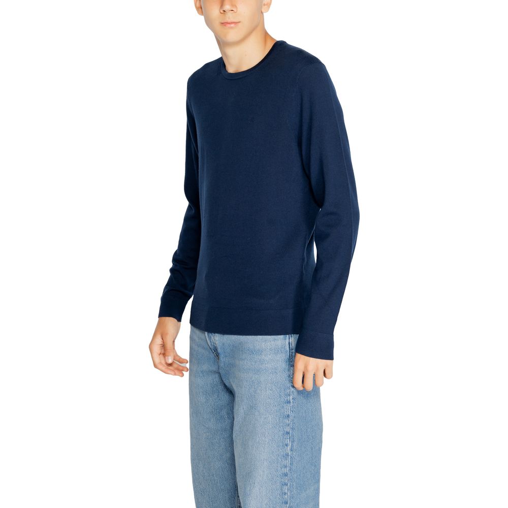 Calvin Klein Blue Recycled Wool Sweatshirt - Luxe Nova