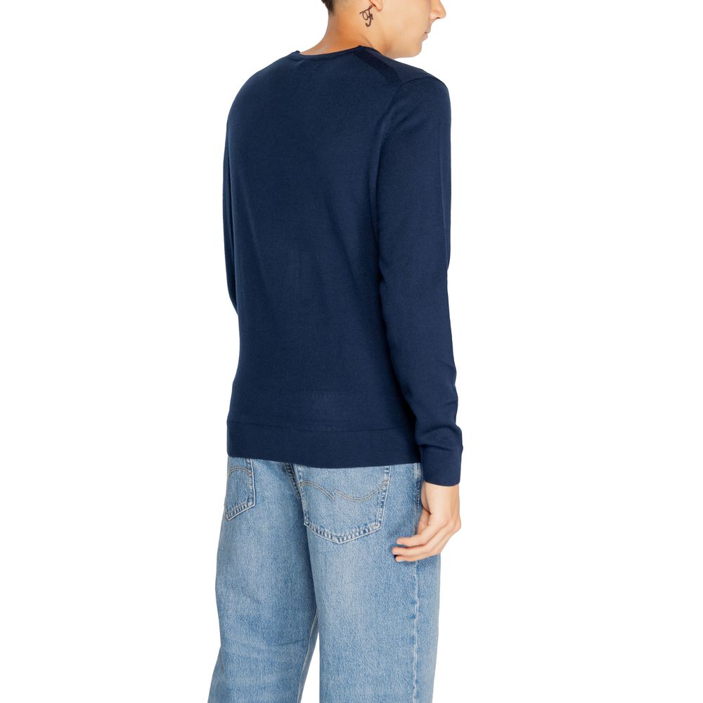 Calvin Klein Blue Recycled Wool Sweatshirt - Luxe Nova