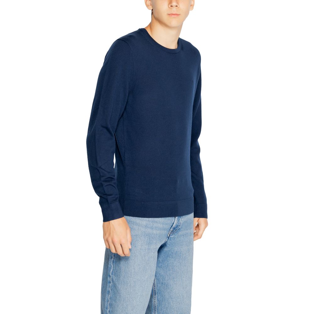 Calvin Klein Blue Recycled Wool Sweatshirt - Luxe Nova