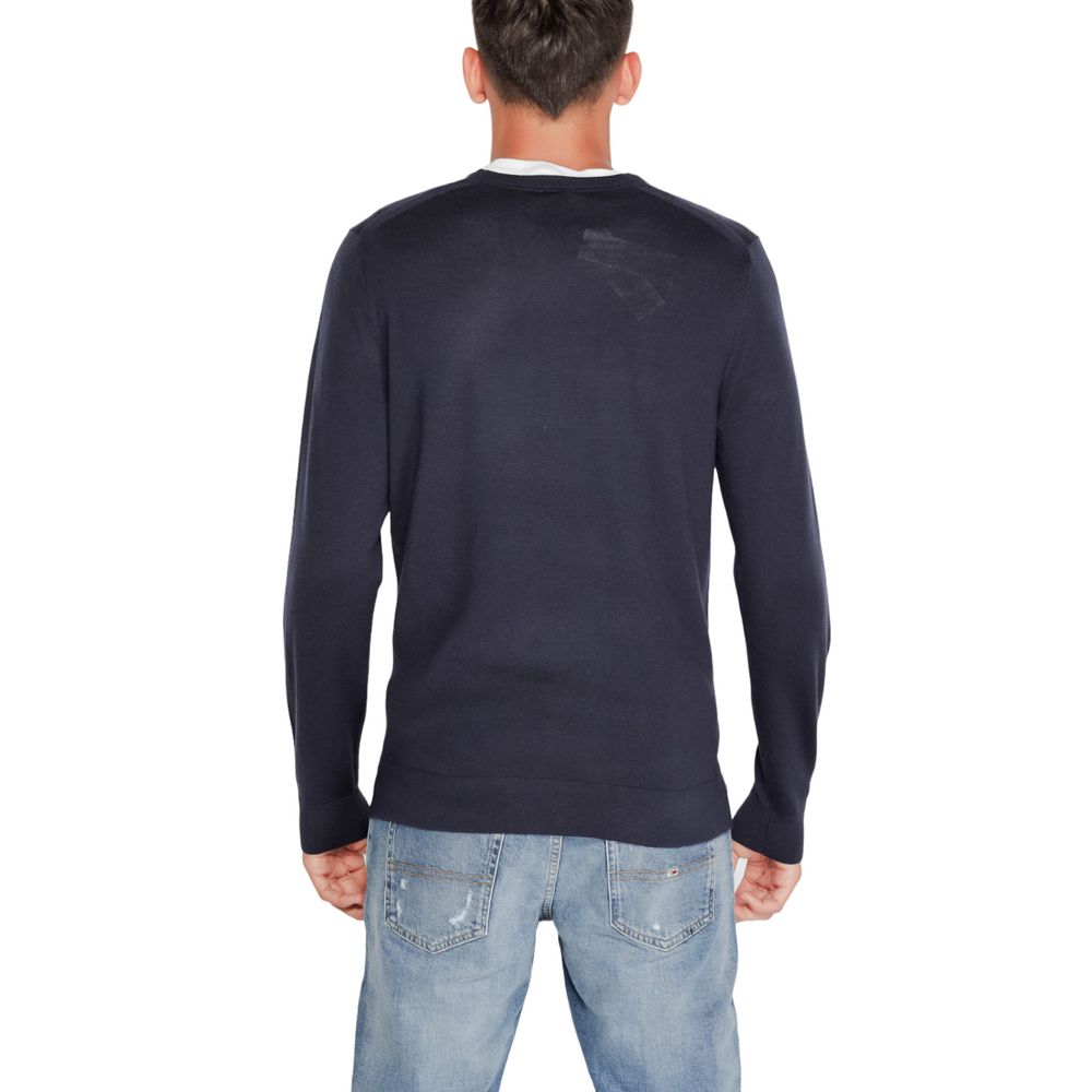 Calvin Klein Blue Recycled Wool Sweatshirt - Luxe Nova