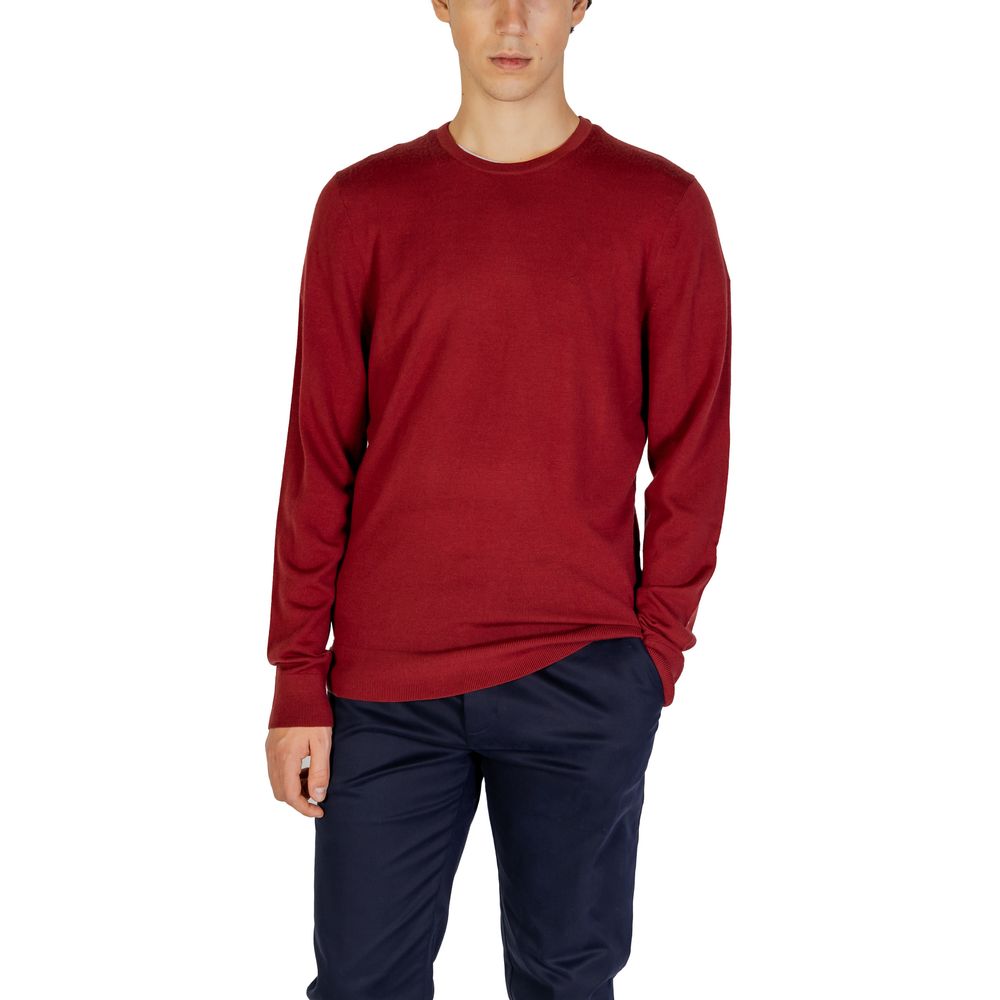 Calvin Klein Bordeaux Recycled Wool Sweatshirt - Luxe Nova