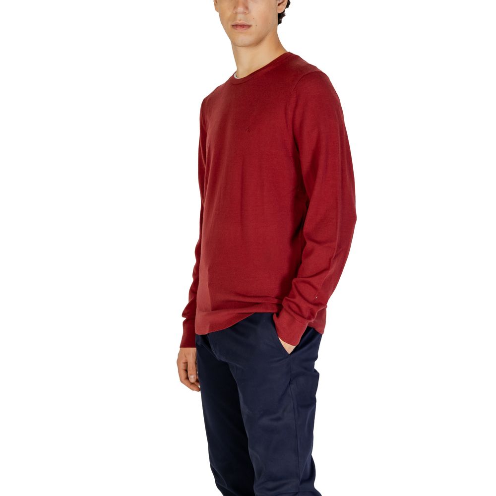 Calvin Klein Bordeaux Recycled Wool Sweatshirt - Luxe Nova