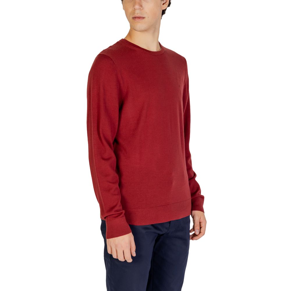 Calvin Klein Bordeaux Recycled Wool Sweatshirt - Luxe Nova
