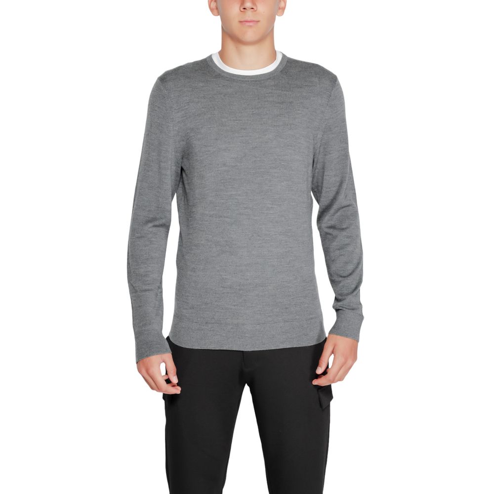 Calvin Klein Gray Recycled Wool Sweatshirt - Luxe Nova
