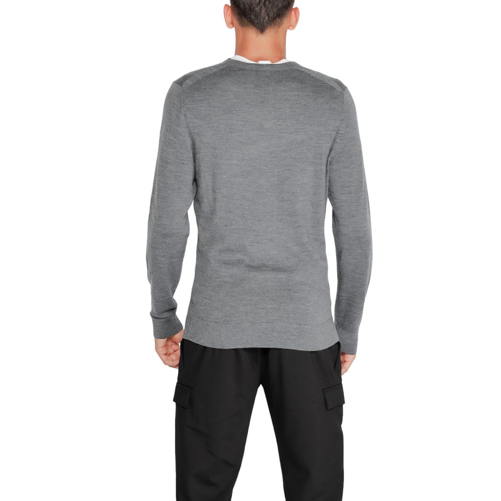 Calvin Klein Gray Recycled Wool Sweatshirt - Luxe Nova
