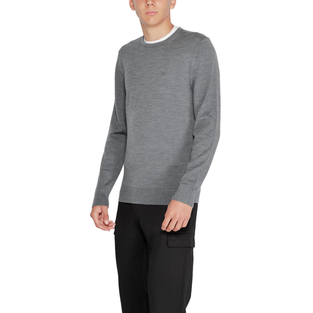 Calvin Klein Gray Recycled Wool Sweatshirt - Luxe Nova
