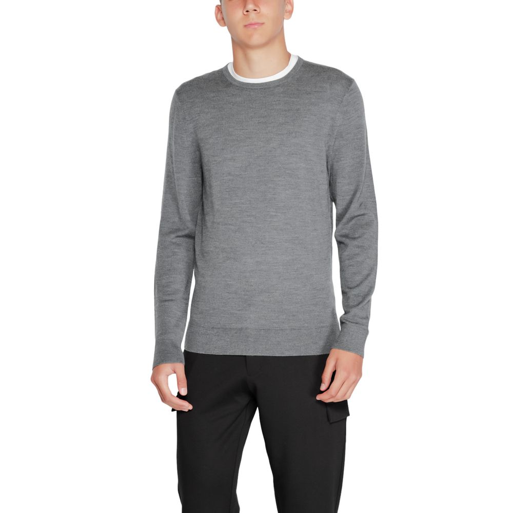 Calvin Klein Gray Recycled Wool Sweatshirt - Luxe Nova