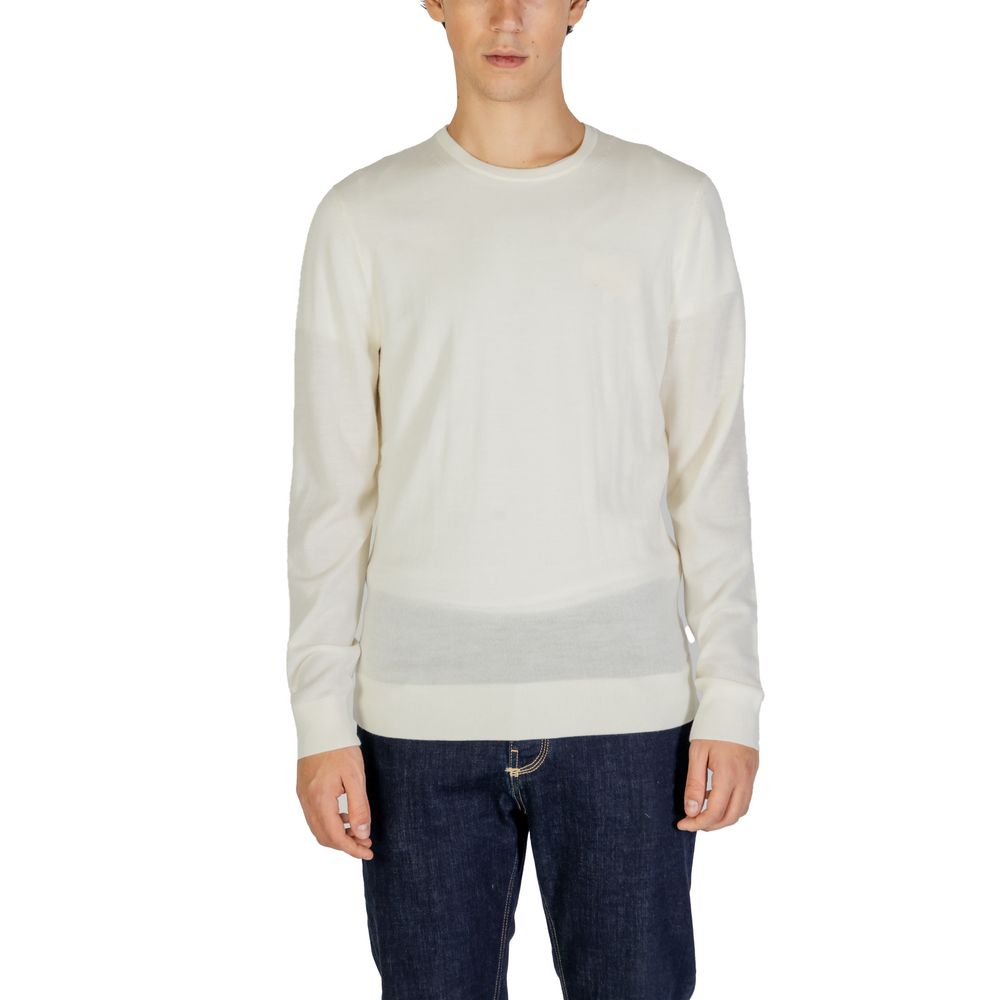 Calvin Klein Cream Recycled Wool Sweatshirt - Luxe Nova