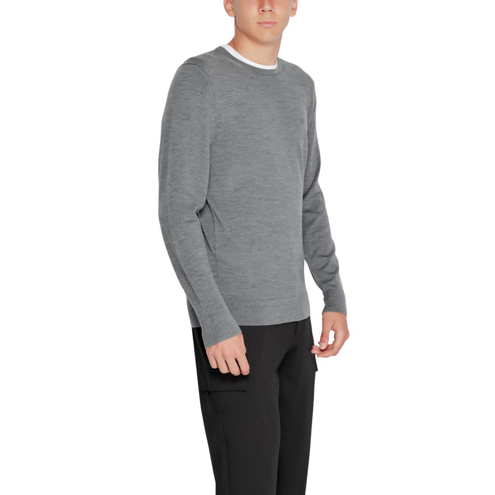 Calvin Klein Gray Recycled Wool Sweatshirt - Luxe Nova