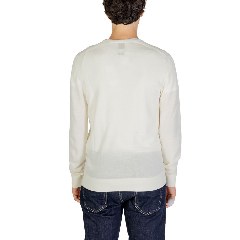 Calvin Klein Cream Recycled Wool Sweatshirt - Luxe Nova