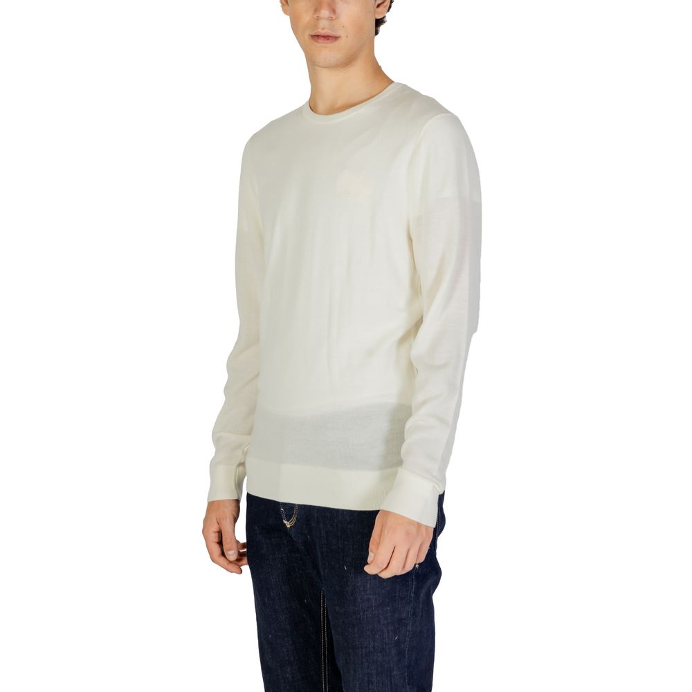 Calvin Klein Cream Recycled Wool Sweatshirt - Luxe Nova