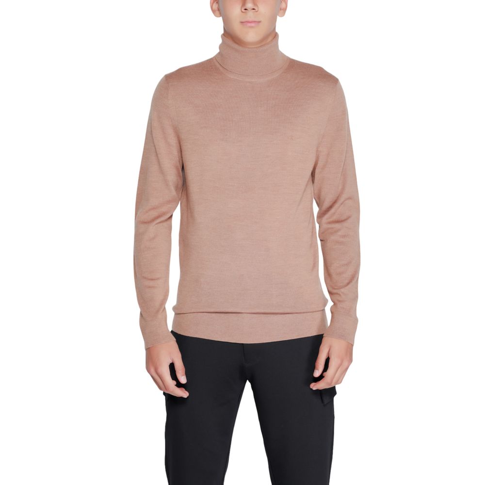 Calvin Klein Beige Wool Turtleneck - Luxe Nova
