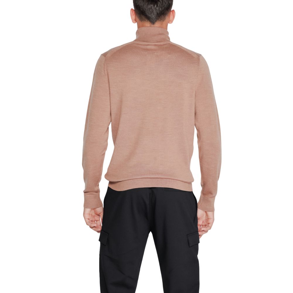 Calvin Klein Beige Wool Turtleneck - Luxe Nova