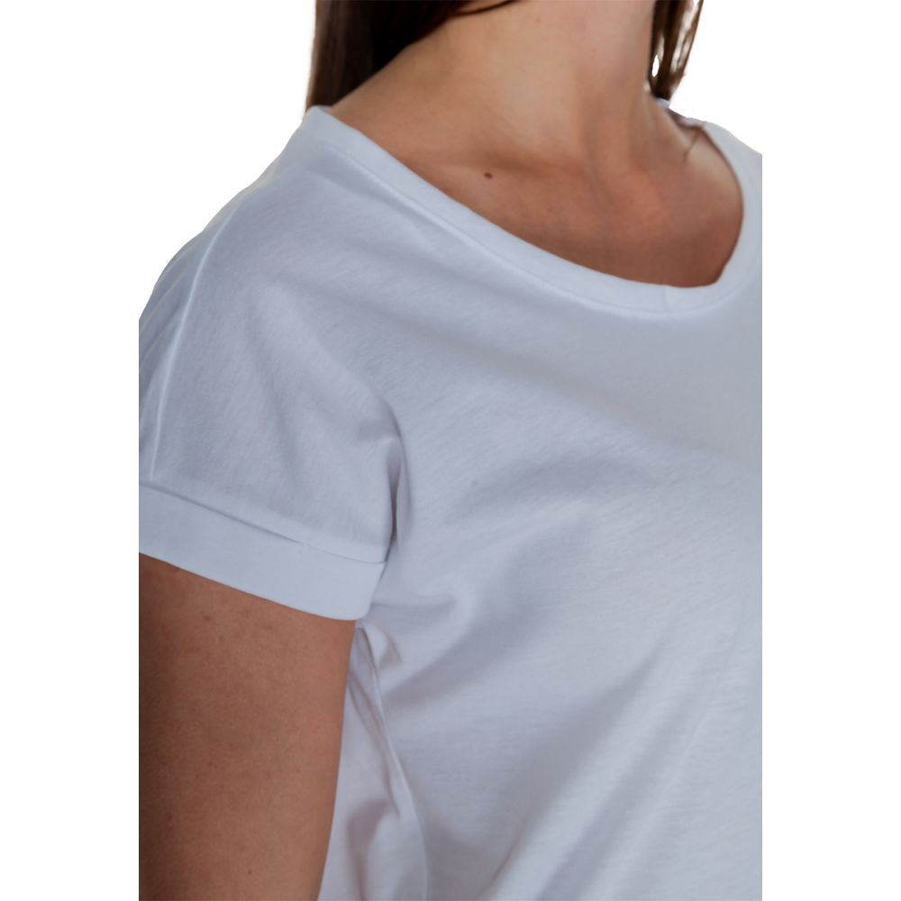 Vila Clothes White Cotton T-Shirt - Luxe Nova