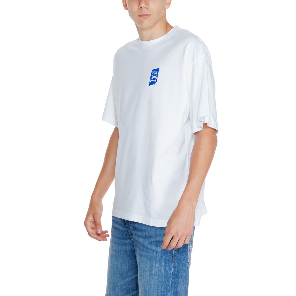 Replay White Cotton T-Shirt - Luxe Nova