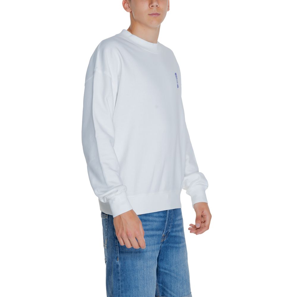 Replay White Cotton Sweatshirt - Luxe Nova