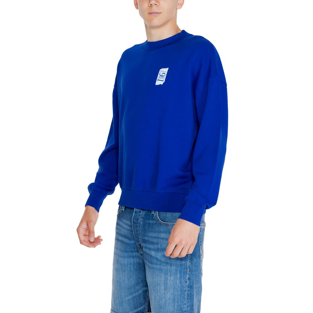 Replay Blue Cotton Sweatshirt - Luxe Nova